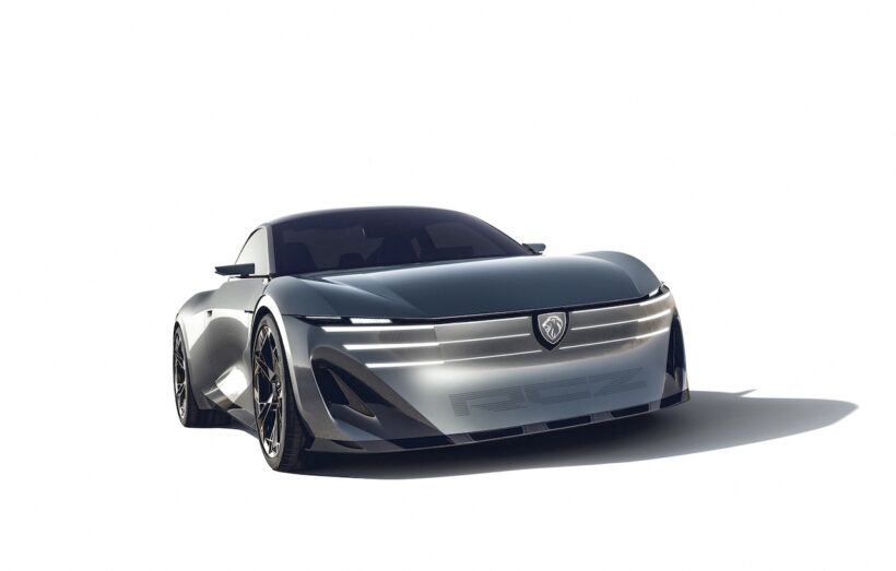 フル電動コンセプト「プジョー RCZ ビジョン」のエクステリア。