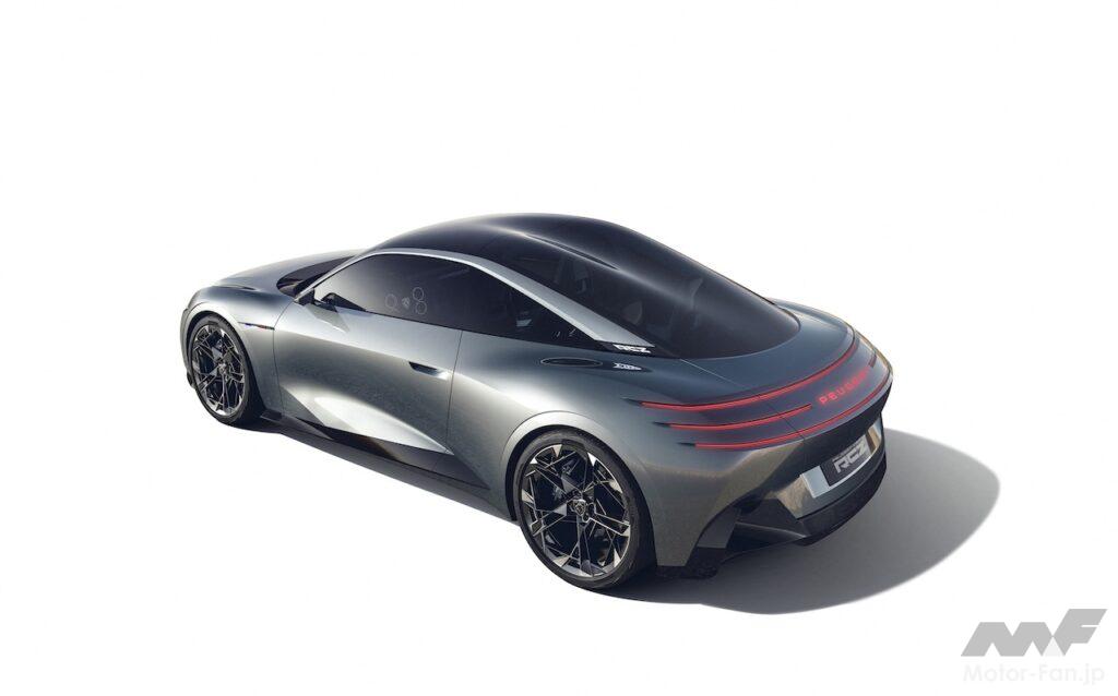 フル電動コンセプト「プジョー RCZ ビジョン」のエクステリア。