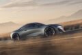 フル電動コンセプト「プジョー RCZ ビジョン」の走行シーン。