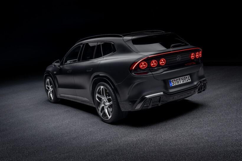 AMG初のフル電動SUV「メルセデス AMG GT SUV」のエクステリア。