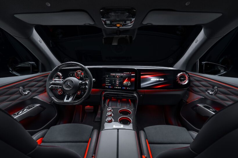 AMG初のフル電動SUV「メルセデス AMG GT SUV」のインテリア。