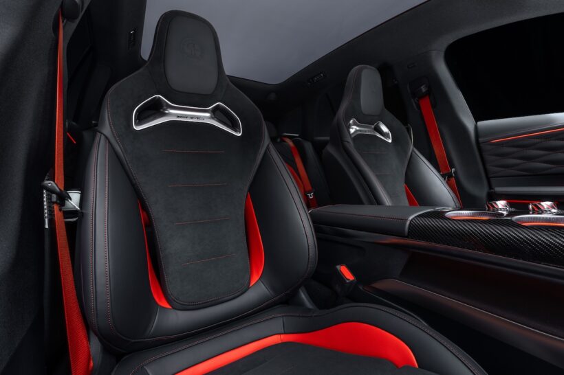 AMG初のフル電動SUV「メルセデス AMG GT SUV」のインテリア。