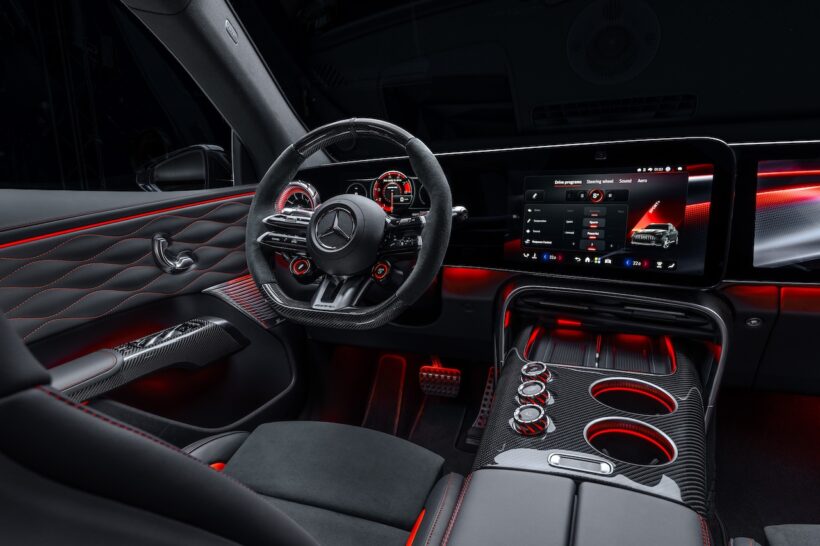 AMG初のフル電動SUV「メルセデス AMG GT SUV」のインテリア。