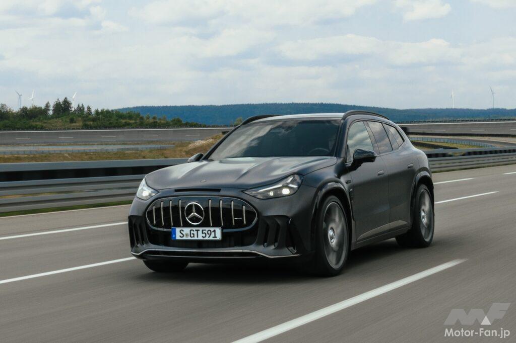 AMG初のフル電動SUV「メルセデス AMG GT SUV」の走行シーン。
