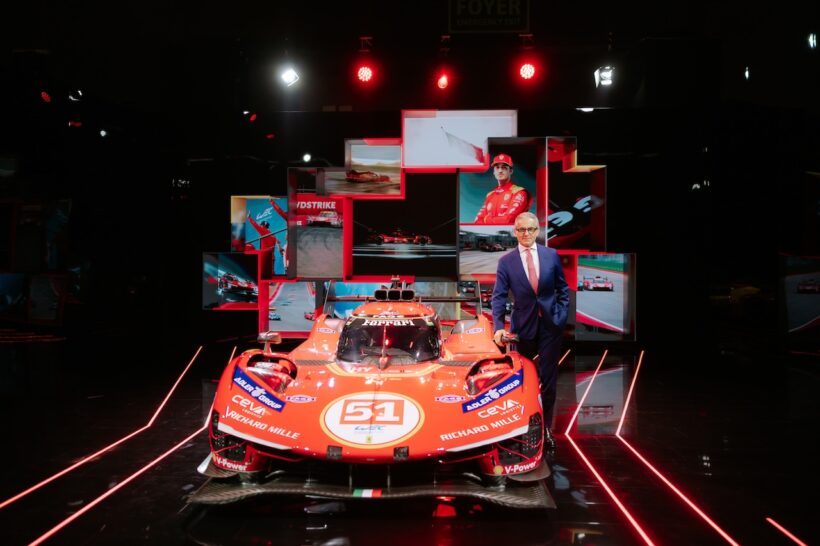 インドのニューデリーで開催された没入型イベント「ウニベルソ・フェラーリ」。
