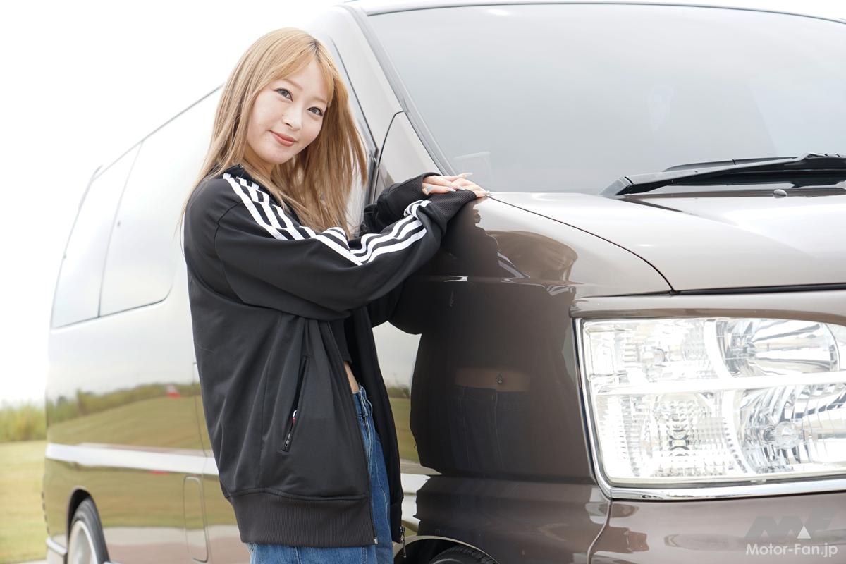 「エアロが欲しくて、もう1台買っちゃいました（笑）」若き女性オーナーが本気で仕上げた初代エルグランドは、憧れのスタイルへ進化中!!