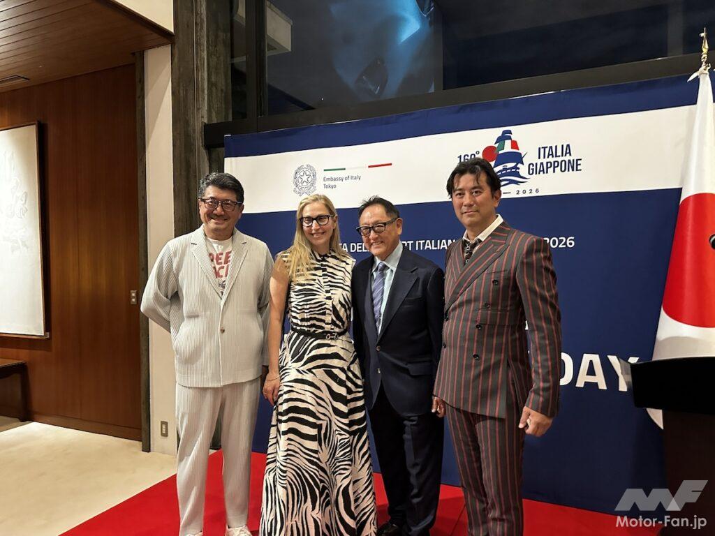 イタリア大使館で日本との国交160周年を祝うイベントのひとつ「モータースポーツデイ」。