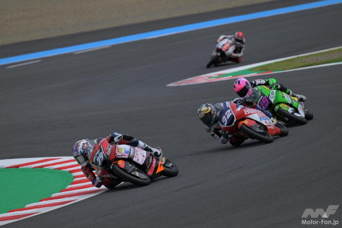 MotoGP第16戦日本GP Moto3決勝 ダビド・アルマンサ選手が追撃を振り切り優勝、山中流聖は8位健闘