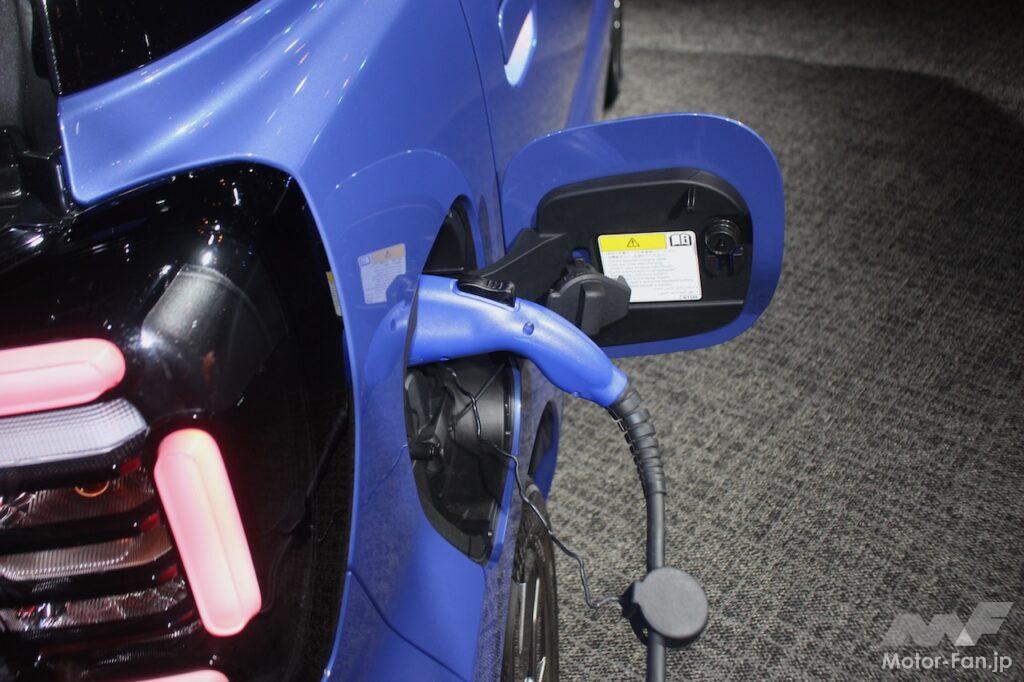 急速充電の充電能力(充電受入性能)は50kW強だそうだ