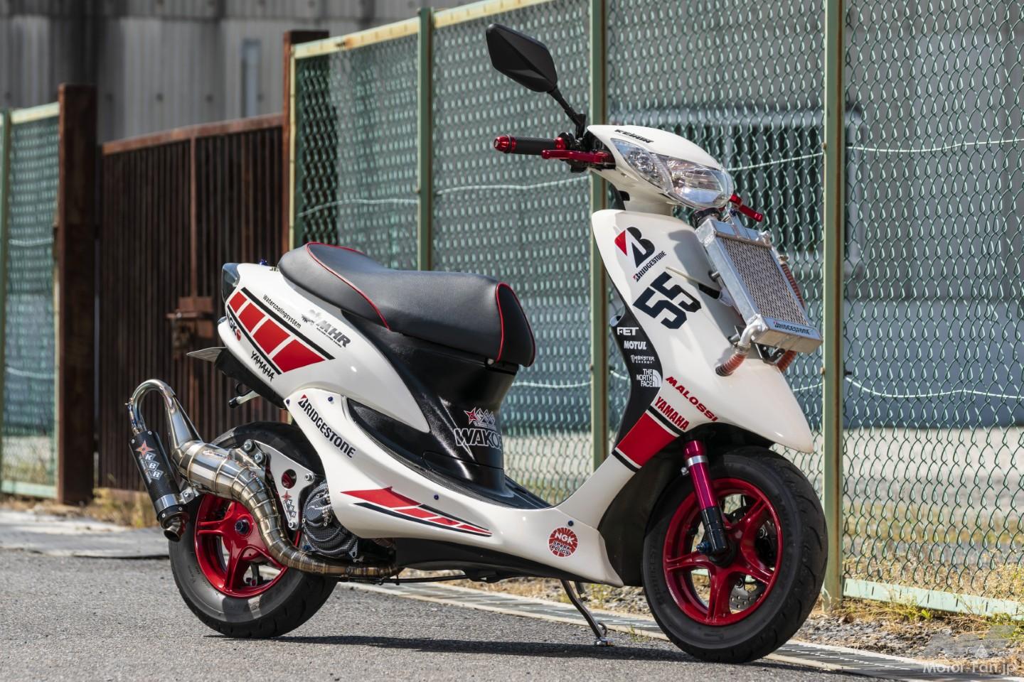 当時ジョグを70cc＆水冷エンジン化！ 関西・湾岸仕様で魅せる“2スト