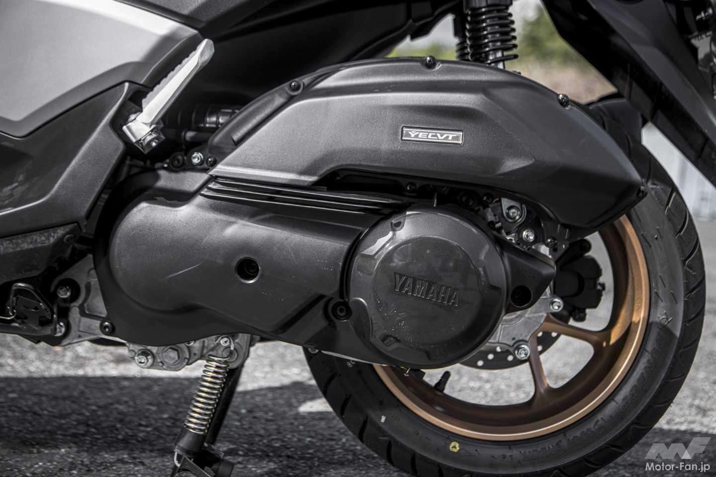 3段階は多いかも……」エアロックス155に搭載されるヤマハの電子制御CVT