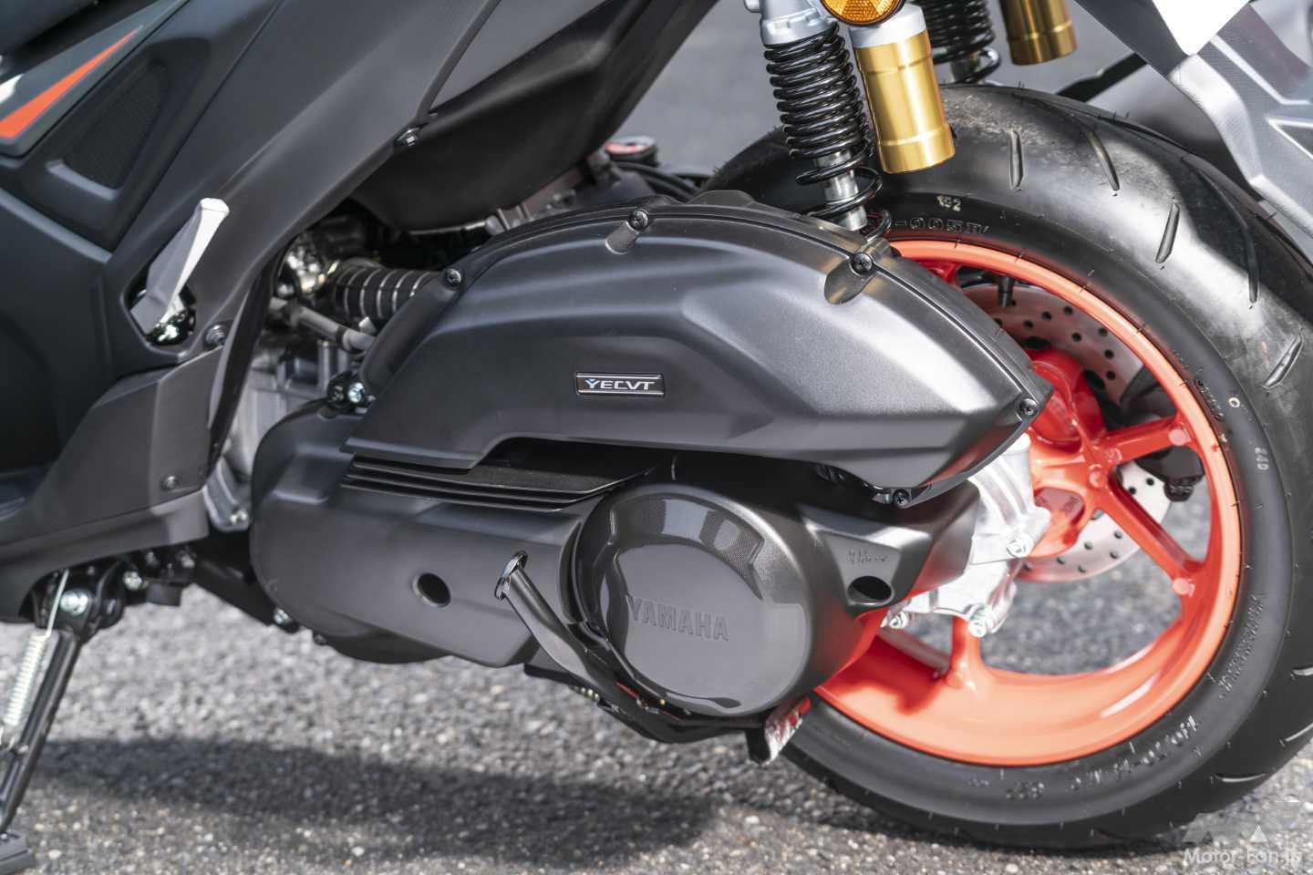 3段階は多いかも……」エアロックス155に搭載されるヤマハの電子制御CVT