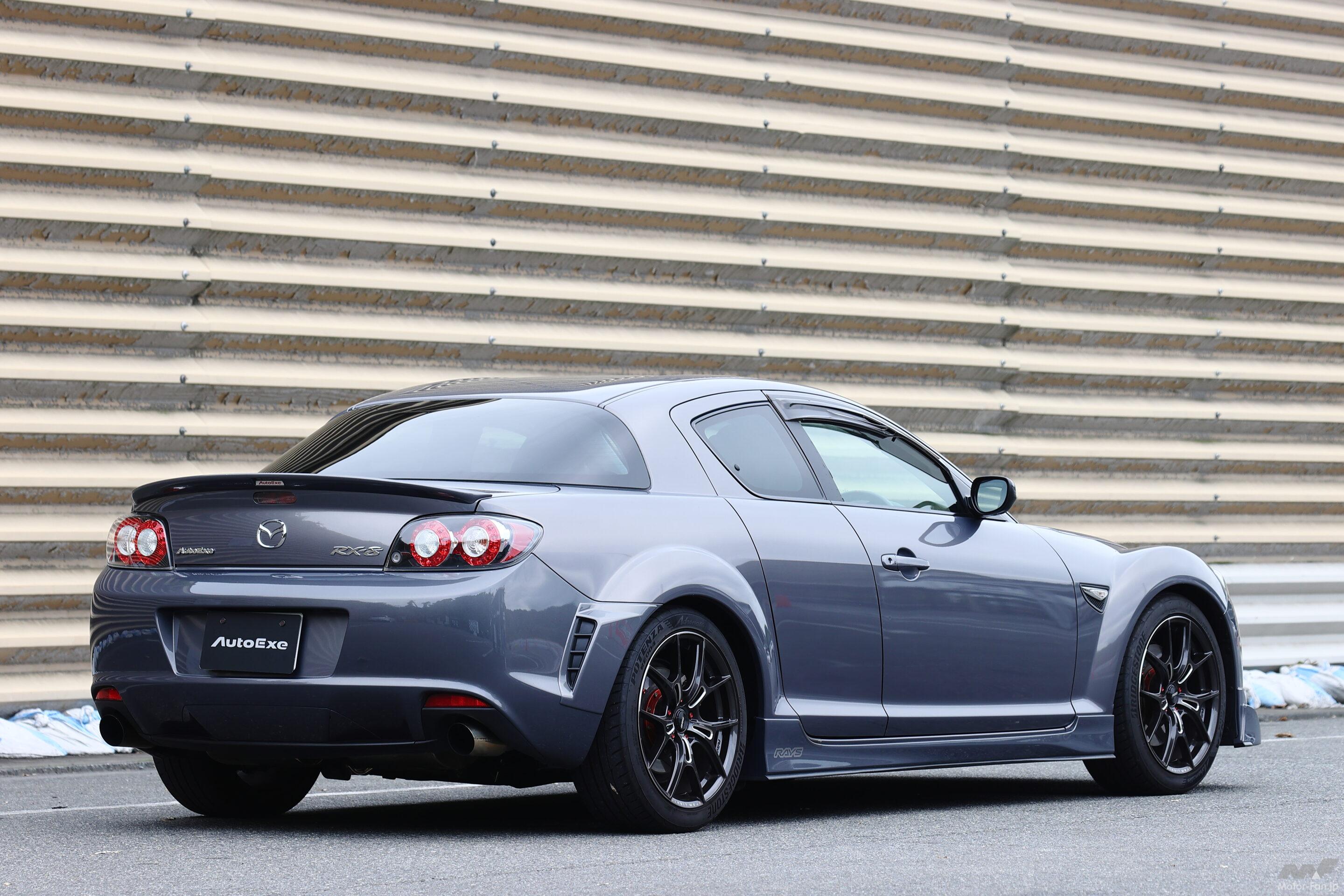オートエクゼの入魂デモカー RX-8&NDロードスターをサーキットで