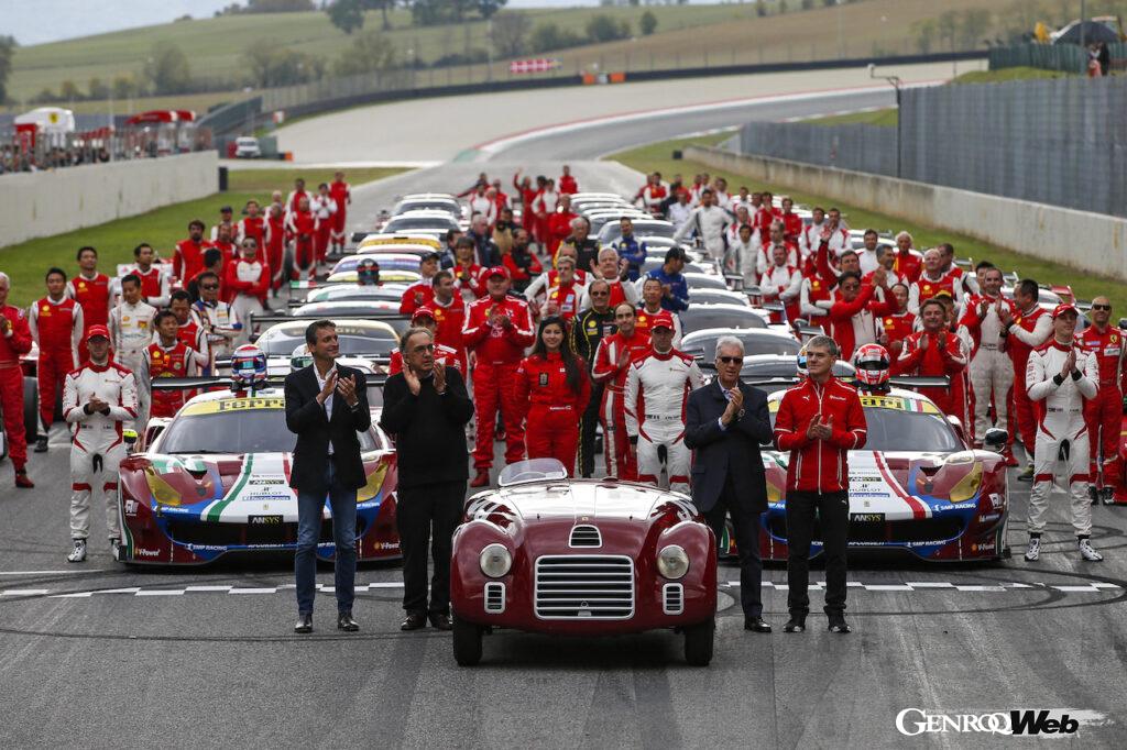 2017年にムジェッロ サーキットで実施した「フェラーリ モンディアリ」におけるフェラーリ 125S