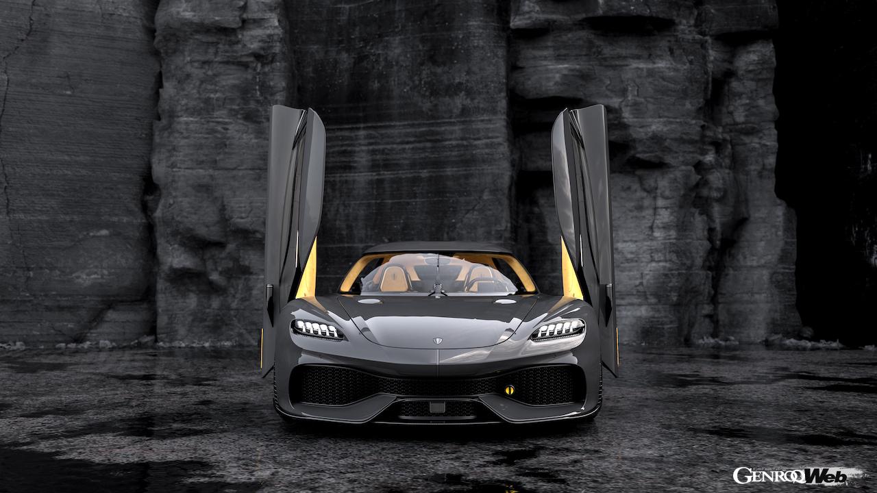 ケーニグセグ ジェメラの正面ビュー