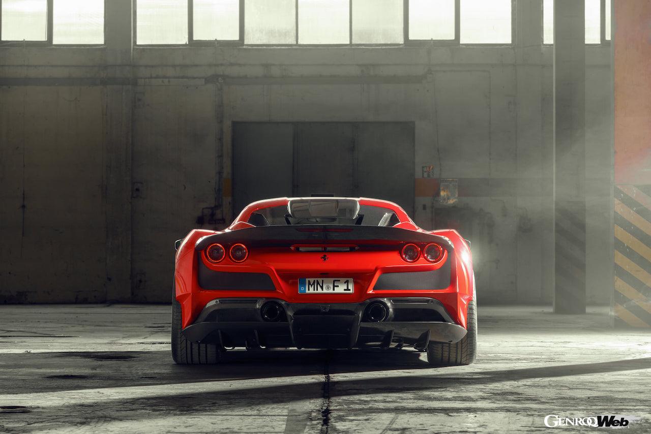 世界限定15台、大胆なワイドボディを手にした「ノヴィテック フェラーリ F8 トリブート “N-LARGO”」がデビュー