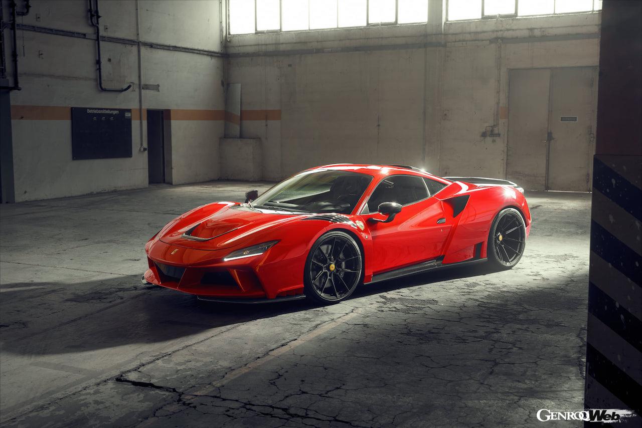 世界限定15台、大胆なワイドボディを手にした「ノヴィテック フェラーリ F8 トリブート “N-LARGO”」がデビュー