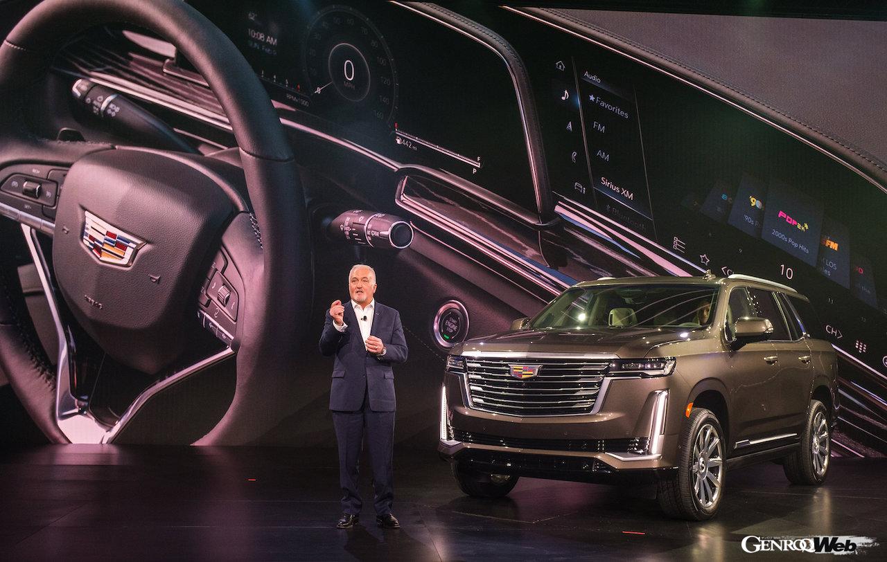 新型キャデラック エスカレードの発表会イメージ