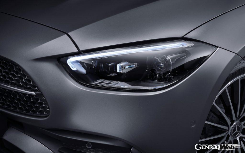 メルセデス・ベンツ新型Cクラスのヘッドランプ