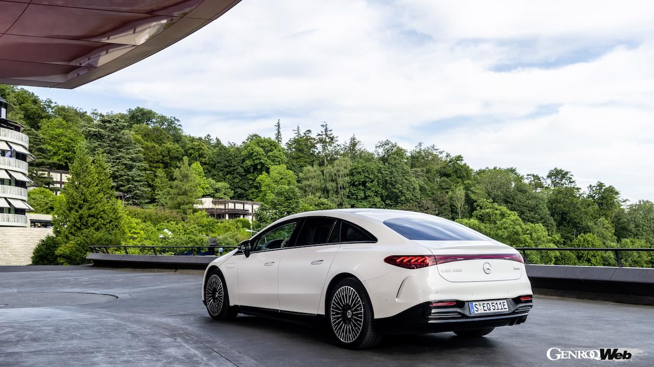 メルセデス・ベンツ EQS 580 4MATICのリヤビュー