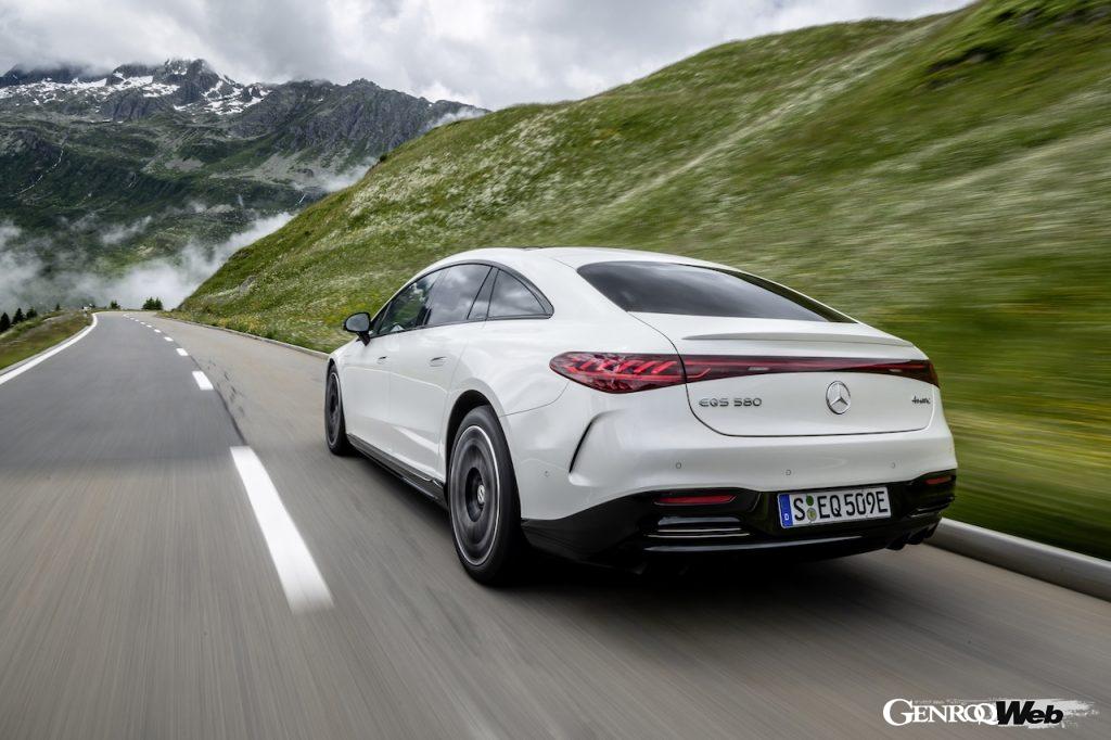 メルセデス・ベンツ EQS 580 4MATICのリヤビュー