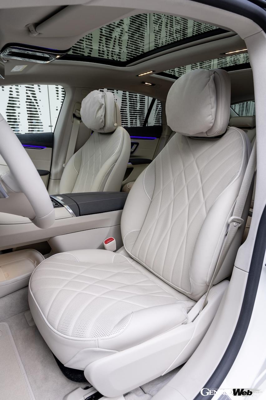 メルセデス・ベンツ EQS 580 4MATICのフロントシート