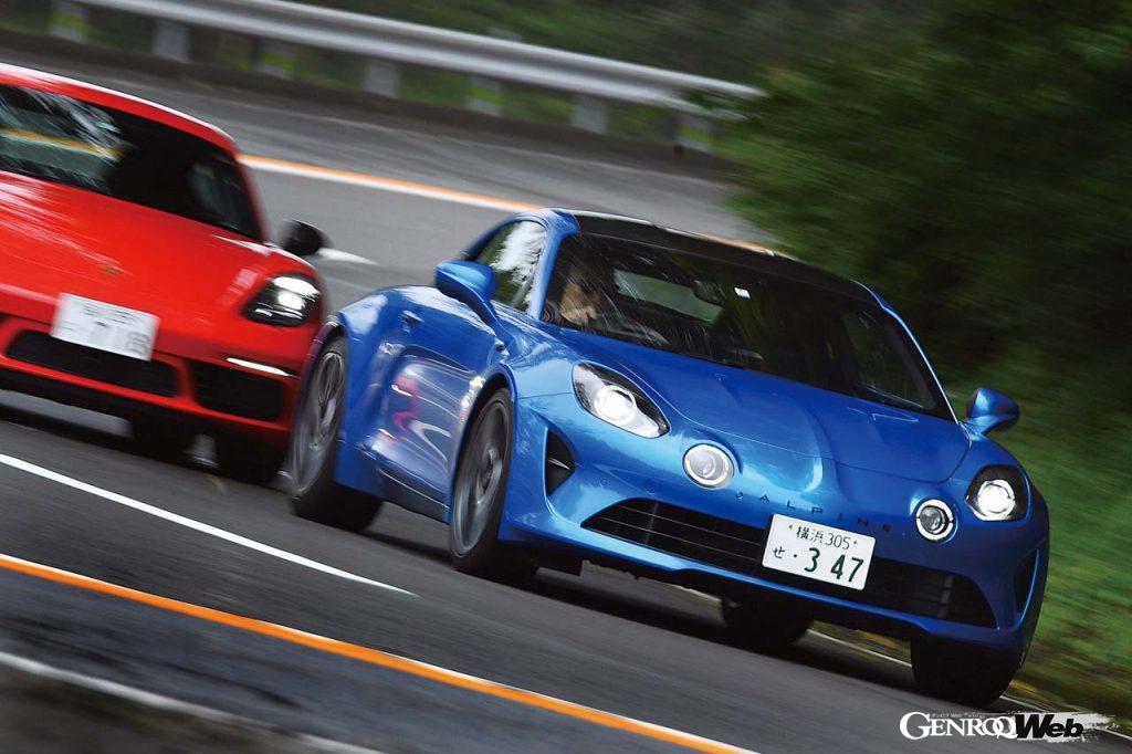 ポルシェ 718 ケイマンTとアルピーヌ A110Sのリヤスタイル