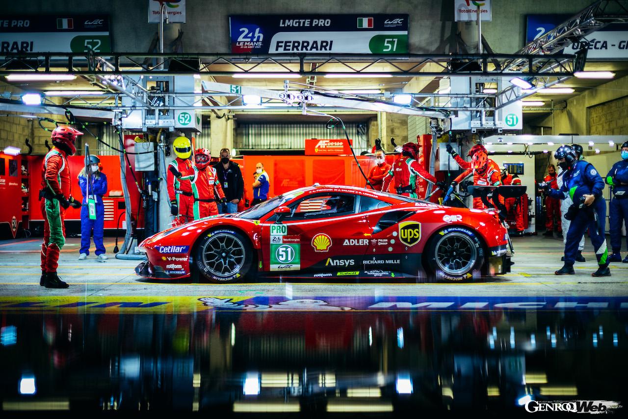 2021年のル・マン24時間レース、「フェラーリ488 GTE」がGTE ProとGTE Amの2クラス制覇を達成