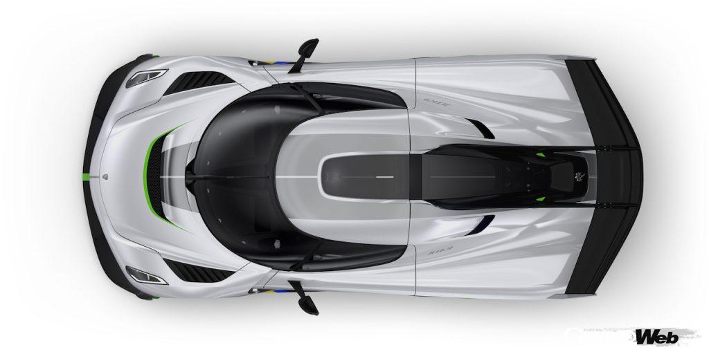 ケーニグセグ ジェスコの俯瞰目ビュー