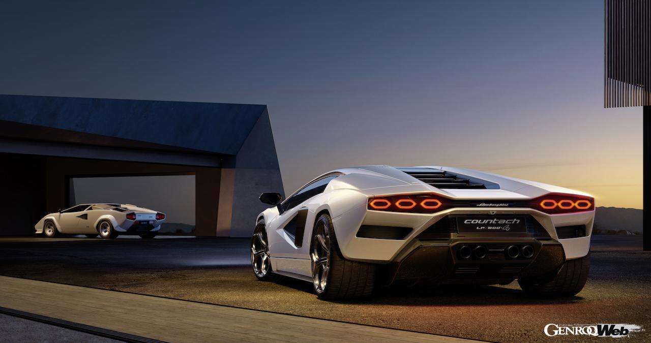 ランボルギーニ カウンタック LPI 800-4のリヤビュー