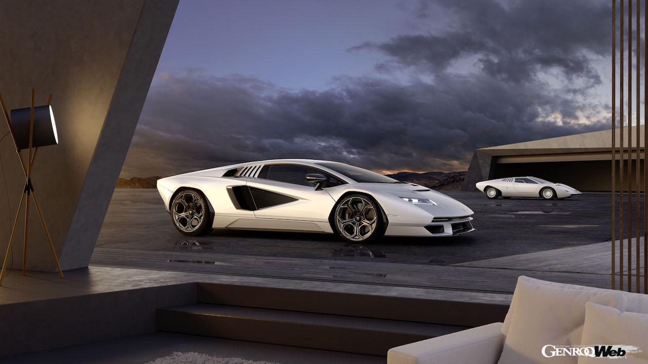 ランボルギーニ カウンタック LPI 800-4のフロントビュー