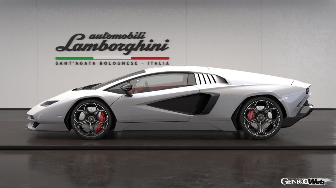 ランボルギーニ カウンタック LPI 800-4のサイドビュー