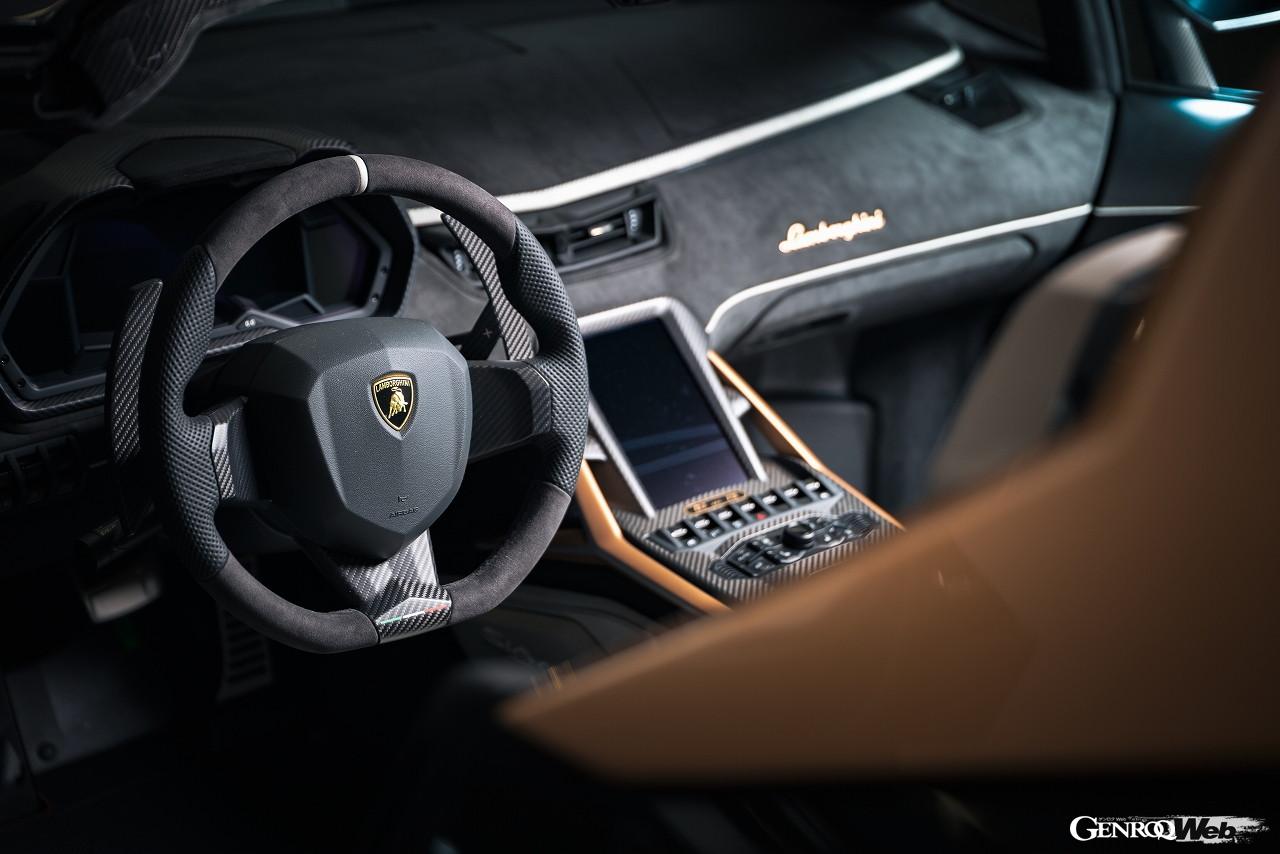 ランボルギーニ シアン ロードスターのインテリア