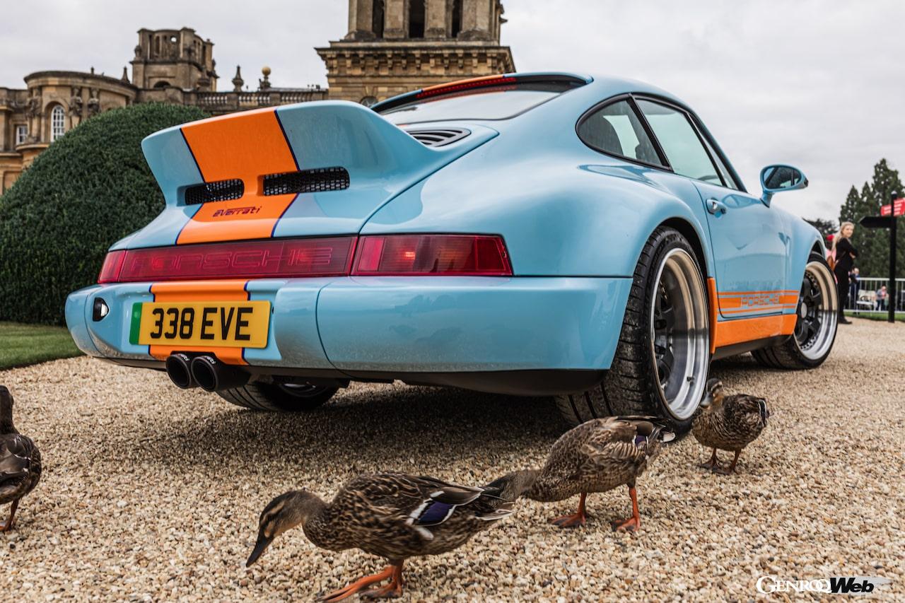 ガルフ・カラーを纏った電動964、「エバラティ エレクトリック ポルシェ 911 ガルフ シグネチャー エディション」を世界初公開