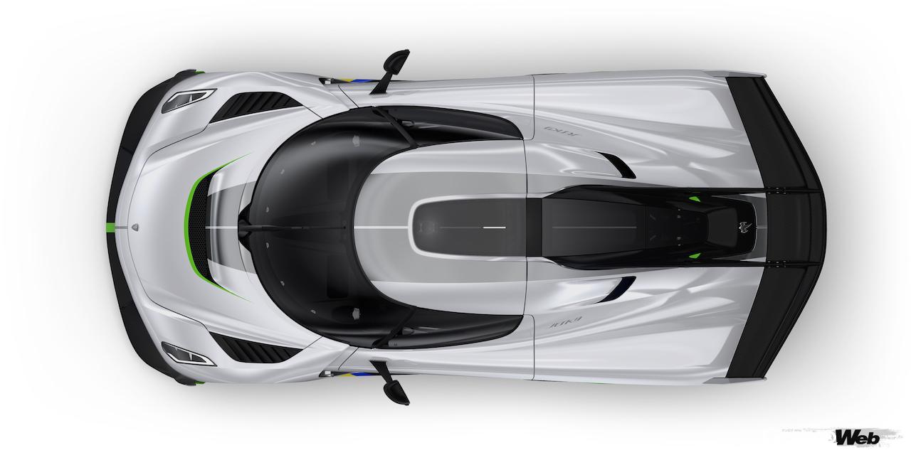 ケーニグセグ ジェスコの俯瞰目ビュー