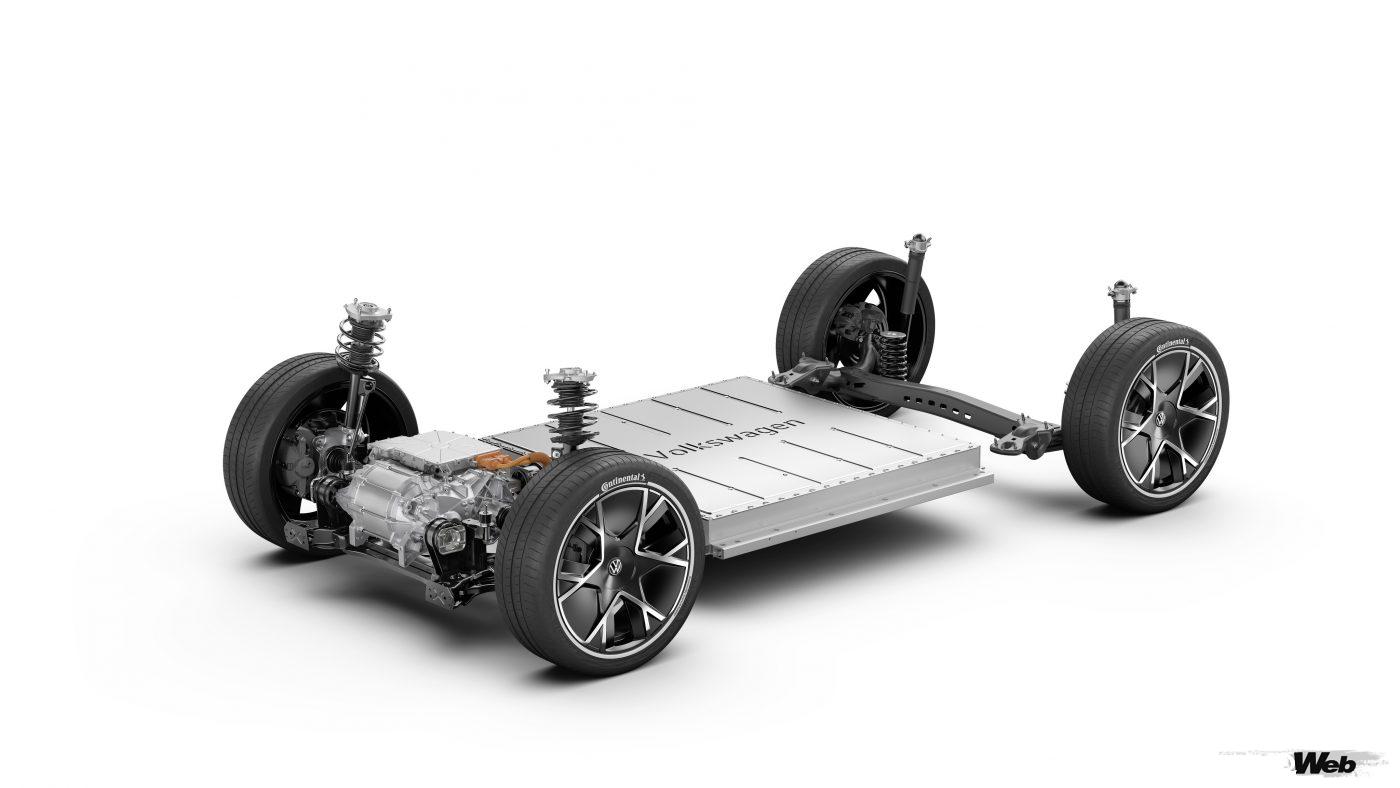 フォルクスワーゲンのコンセプトカー「ID. LIFE」。パワートレイン