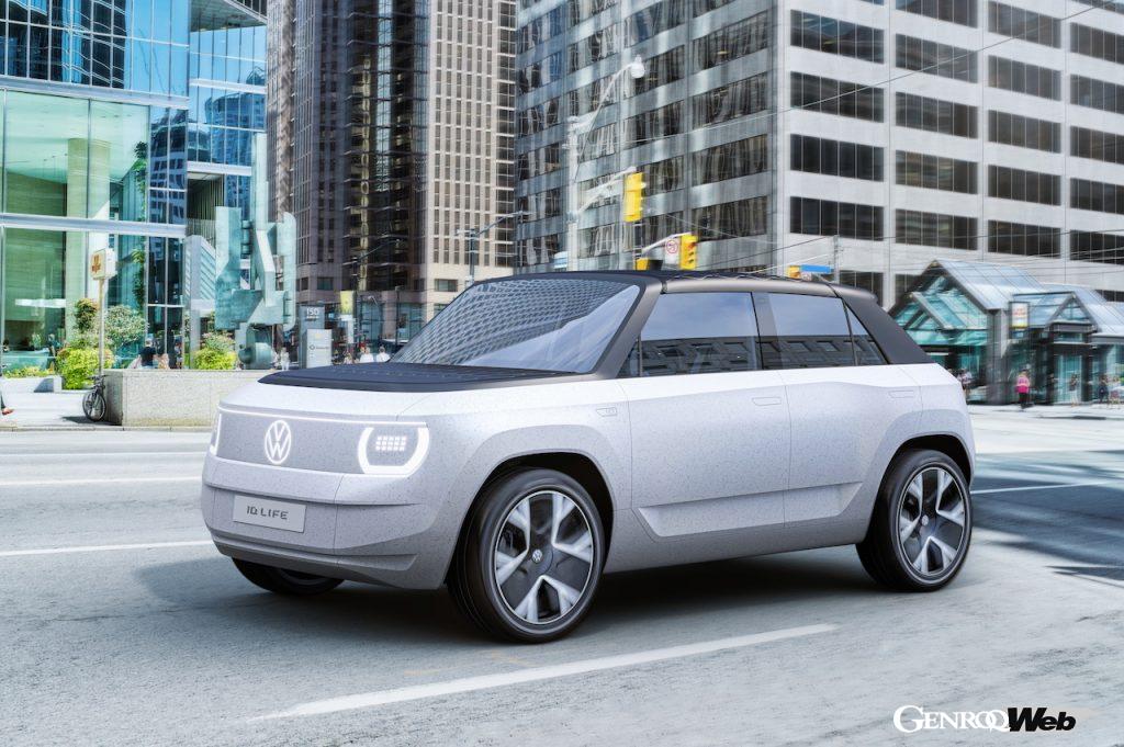 フォルクスワーゲンのコンセプトカー「ID. LIFE」。フロントビュー
