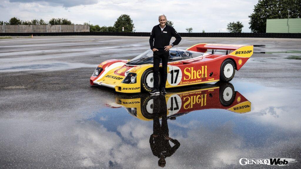 1987年ADACスーパーカップ優勝マシン「ポルシェ 962C」を、ハンス＝ヨアヒム・スタックがドライブ