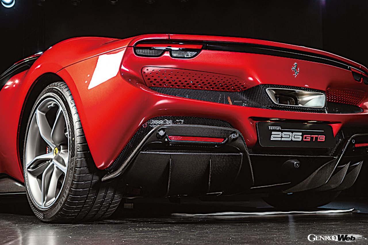 フェラーリ 296 GTBのリヤビュー