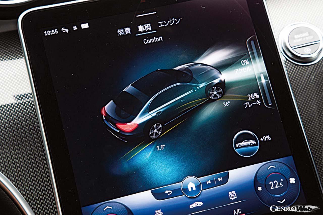 メルセデス・ベンツ C 200 アヴァンギャルドのセンターディスプレイ