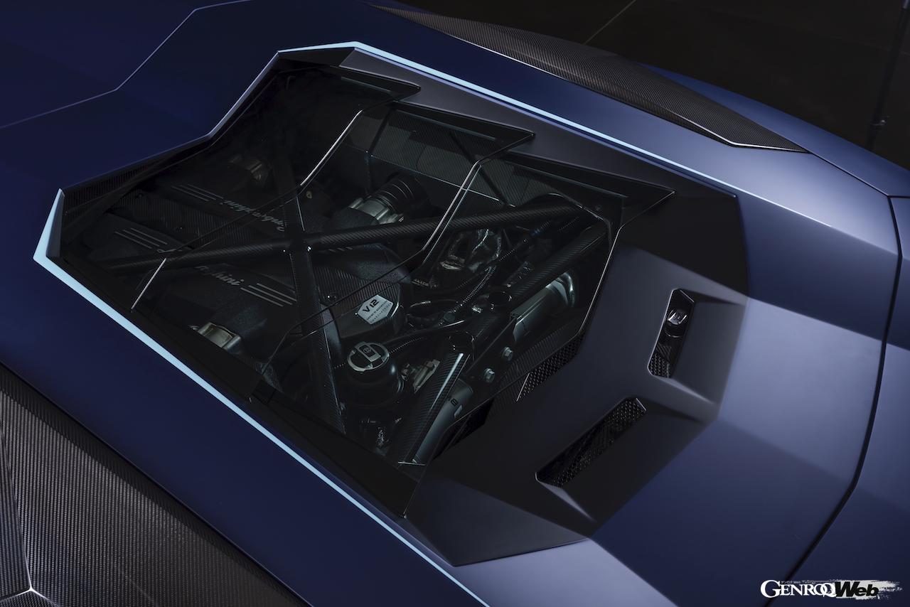 ランボルギーニ アヴェンタドール S ジャパン リミテッド エディションのV12エンジン