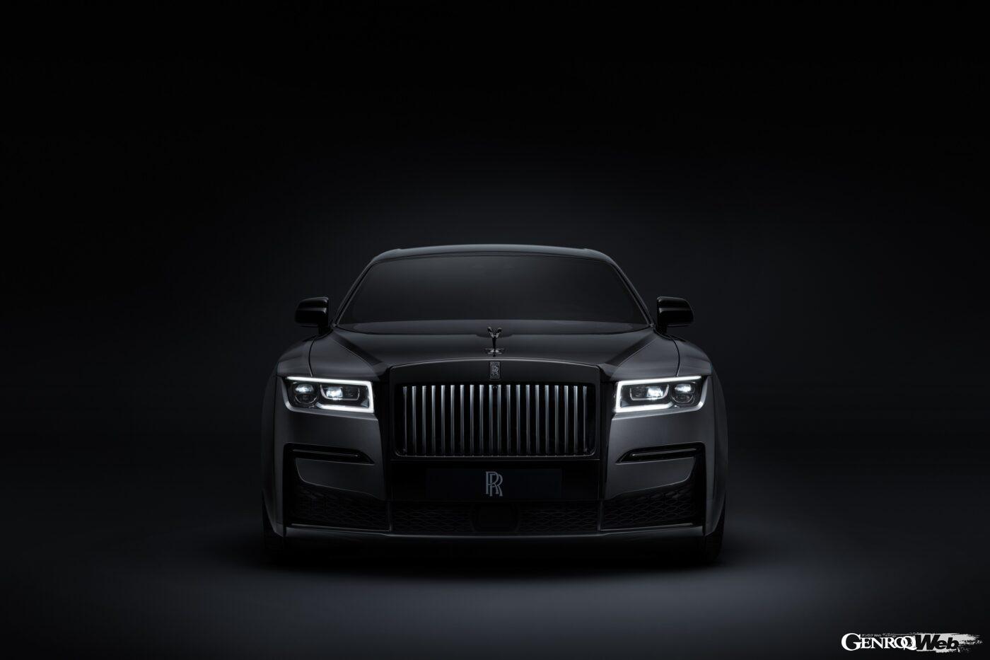 ロールス・ロイス ゴースト ブラック・バッジ仕様の正面ビュー