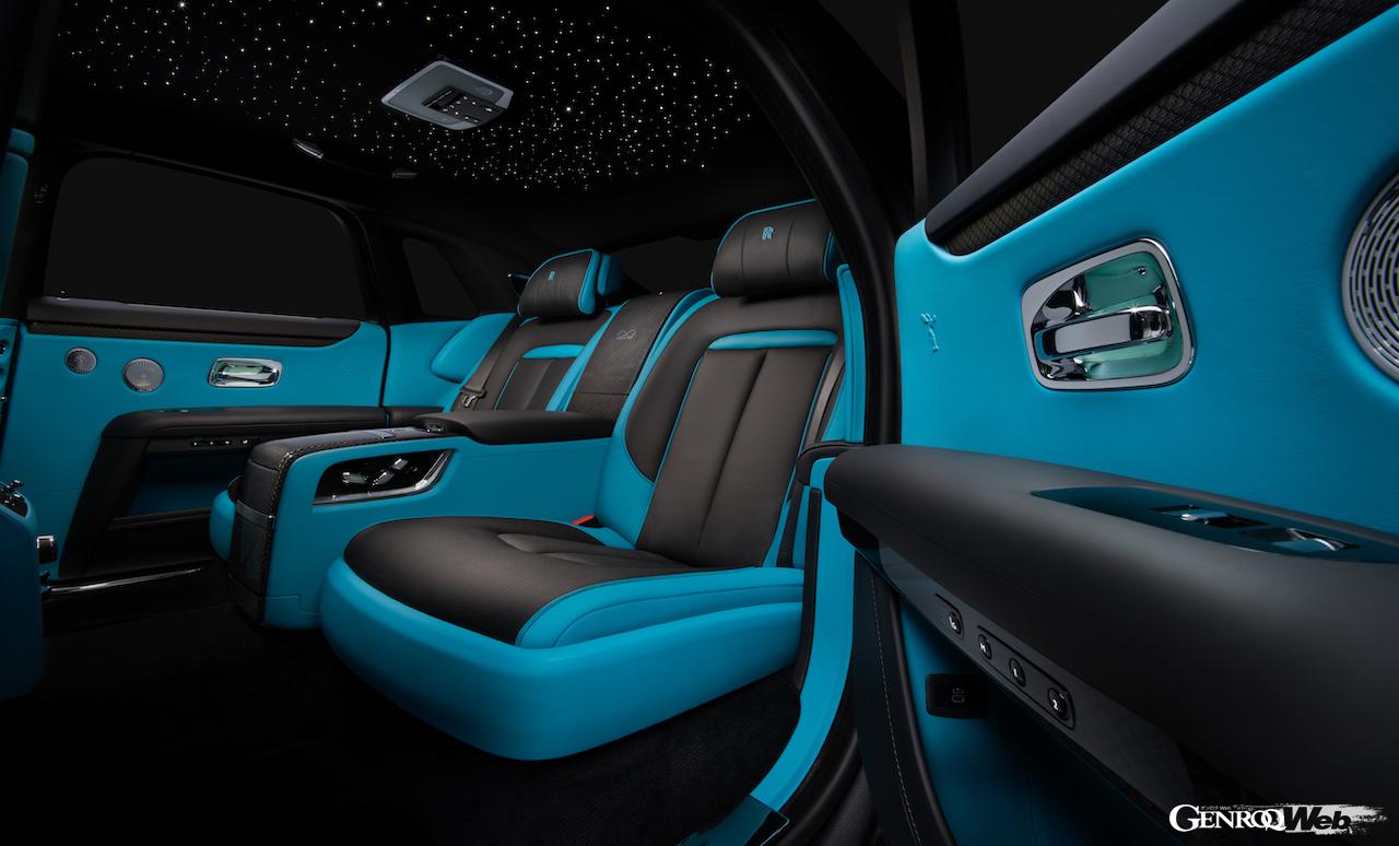 ロールス・ロイス ゴースト ブラック・バッジ仕様のリヤシート