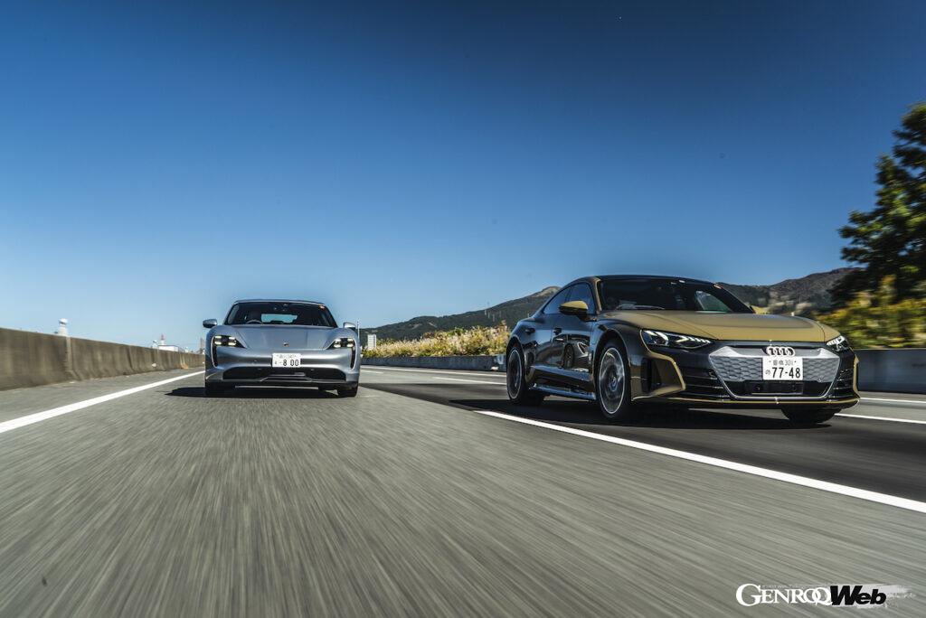 e-tron GTとタイカンの走り