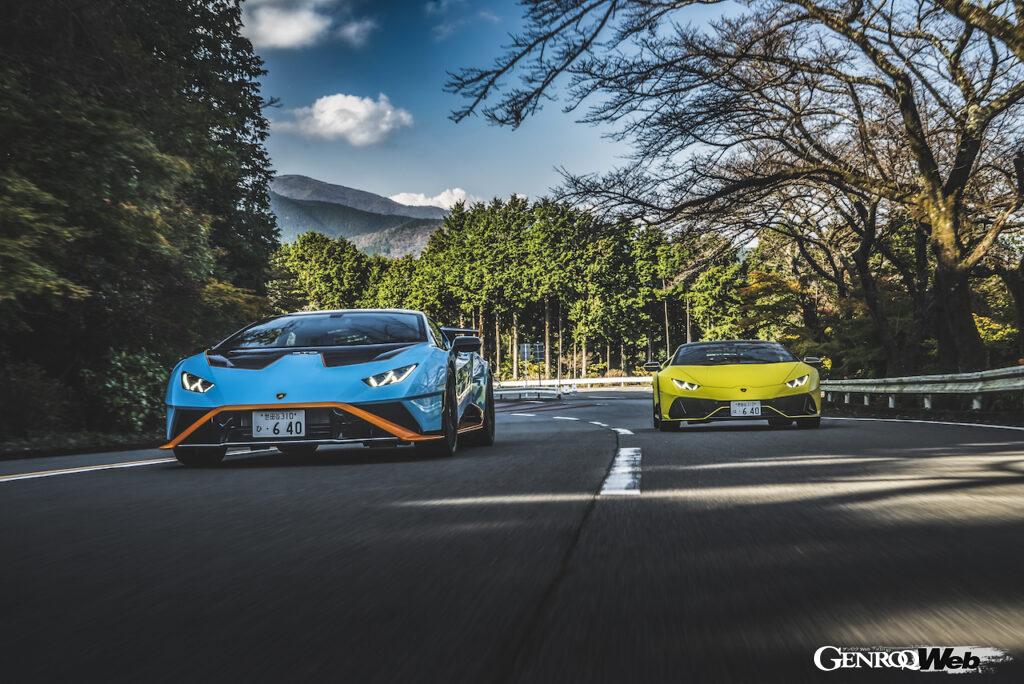 ウラカンSTOとウラカンEVOの走り