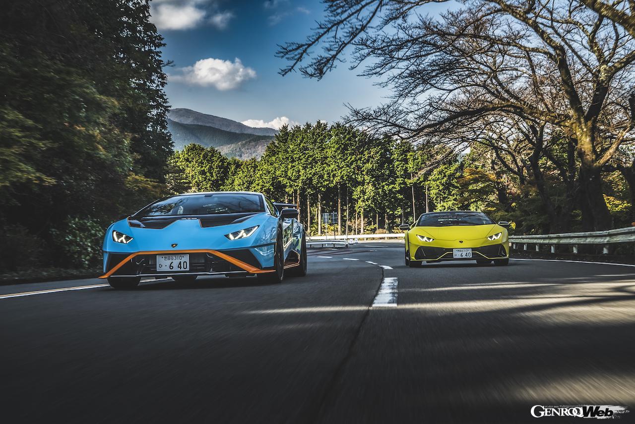 ランボルギーニ ウラカン STOとウラカン EVOの走り