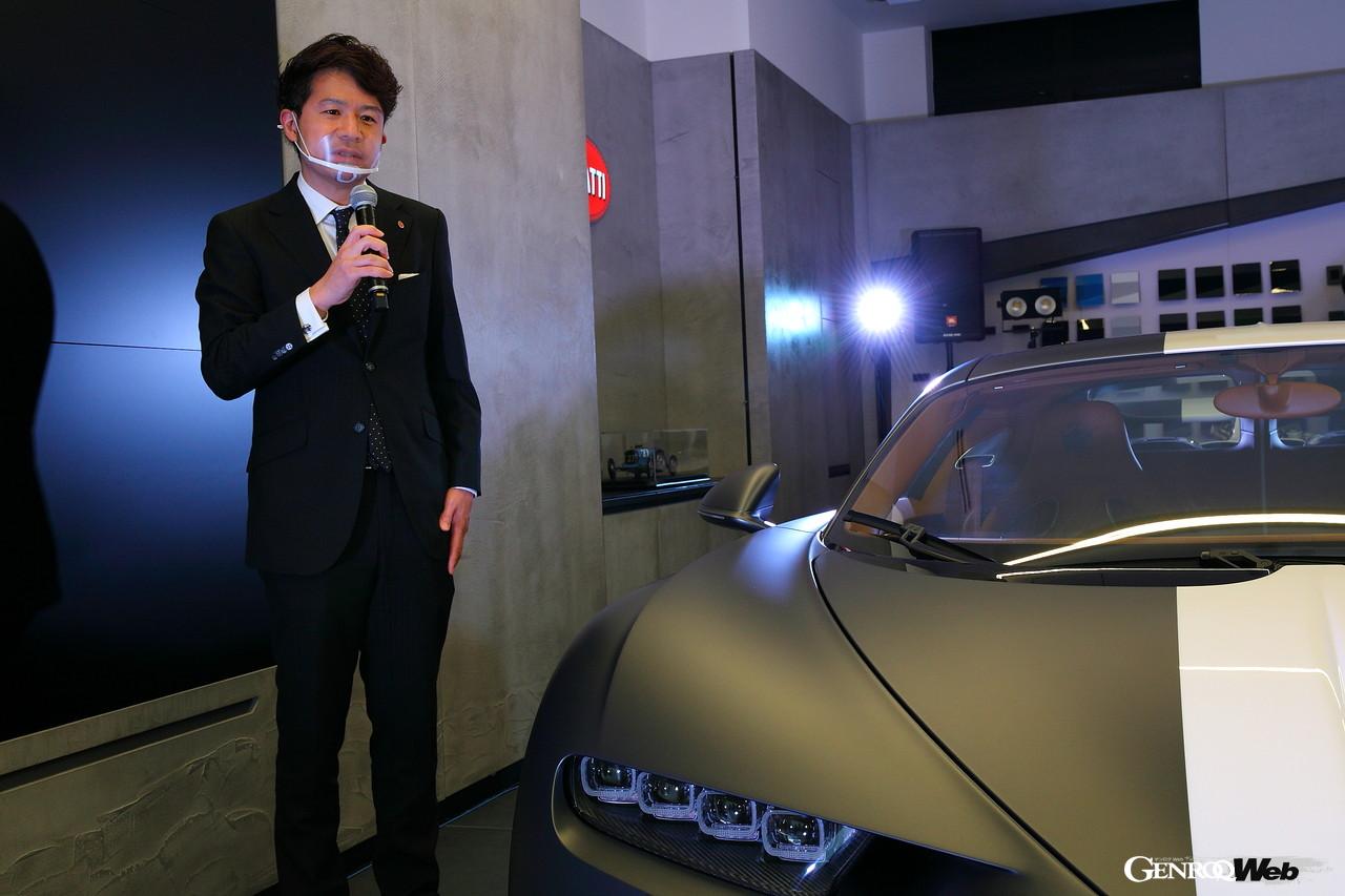 ブガッティ シロン スポーツ “レ・レジェンド・デュ・シエル”とSKY GROUP ムーブの取締役・笠井裕太氏