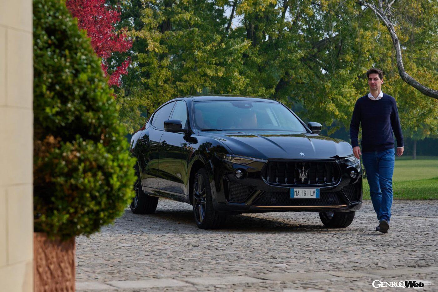 マッシミリアーノ・アライモがオーダーしたマセラティ レヴァンテ トロフェオのフオリセリエ仕様。フロントビュー