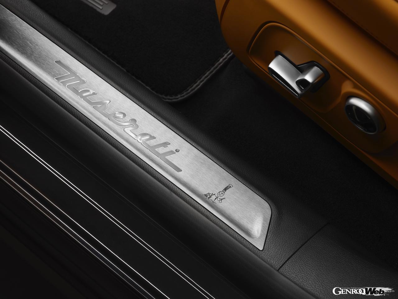 マッシミリアーノ・アライモがオーダーしたマセラティ レヴァンテ トロフェオのフオリセリエ仕様。スカッフプレート