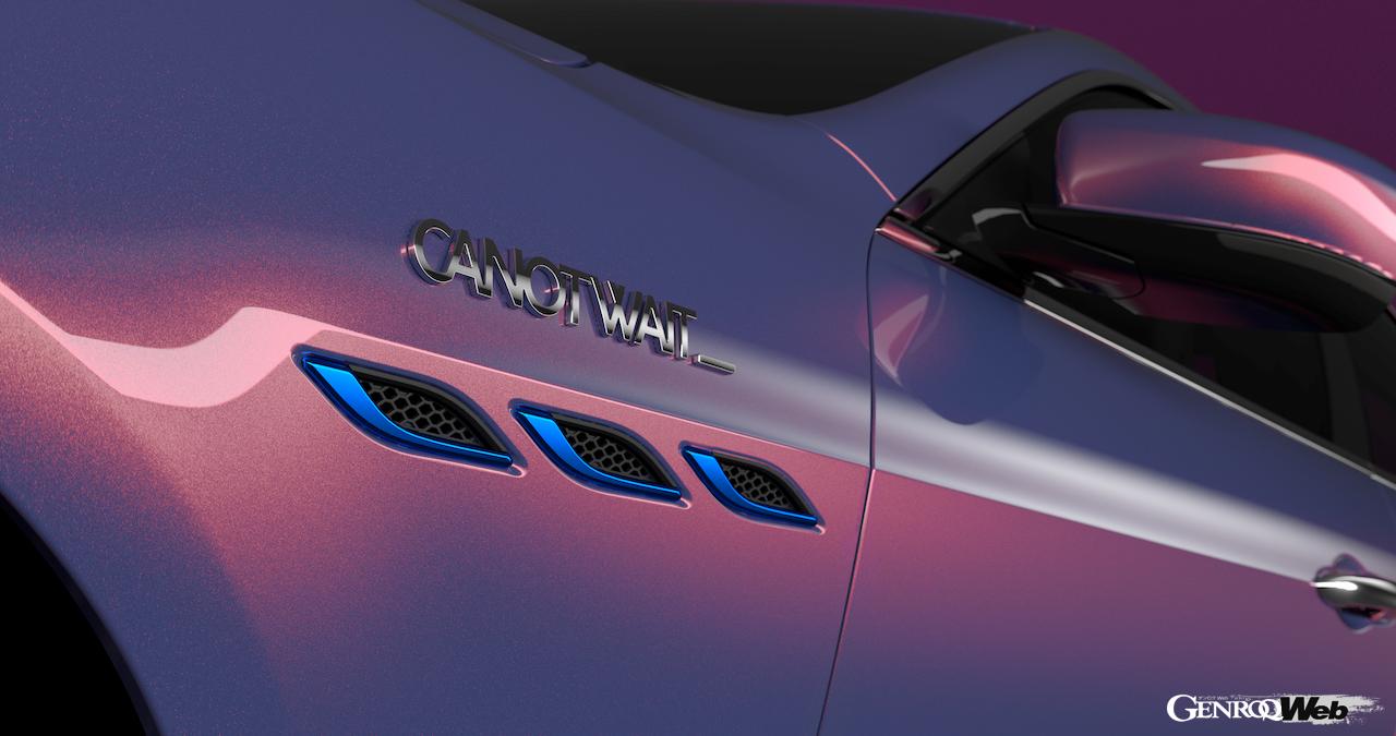 中国のストリートファッションブランド「CANOTWAIT_」がプロデュースしたマセラティ ギブリのフオリセリエ仕様。三連サイドエア ベント